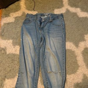 Plain light wash jeans